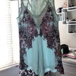 teal Free People tunic/dress